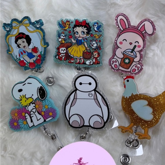 Handmade Accessories - Cartoon character badge reels